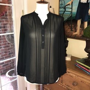 LOFT Shear Blouse Small Petite like new